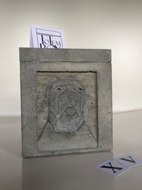 betonnen design box urn