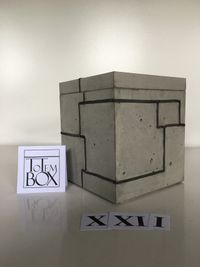 betonnen design box urn