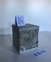 betonnen design box urn