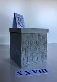 betonnen design box urn