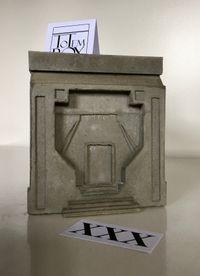 betonnen design box urn