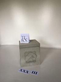 betonnen design box urn