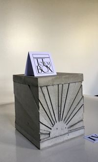 betonnen design box urn