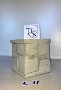 betonnen design box urn