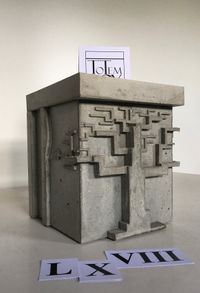 betonnen design box urn