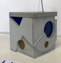 designobject betonnen box 